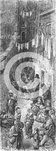 'Orange Court - Drury Lane', 1872.  Creator: Gustave Doré.