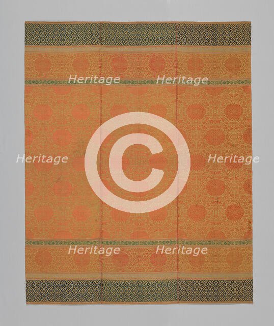 Panel (Furnishing Fabric), China, Qing dynasty (1644-1911), 1875/1900. Creator: Unknown.