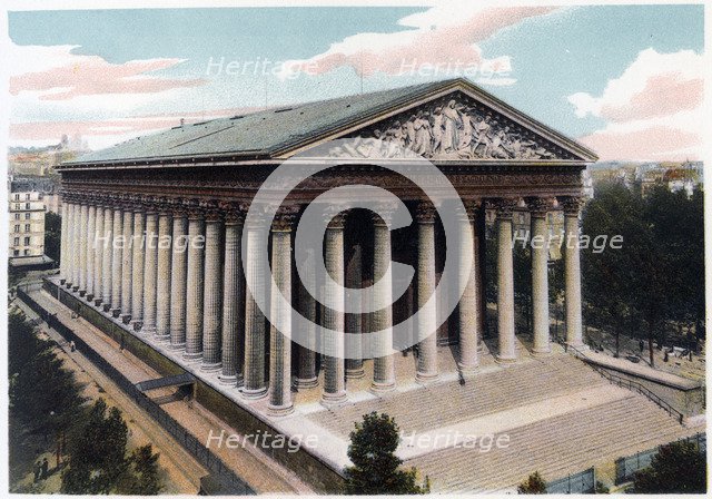Eglise de la Madeleine, Paris, c1900. Artist: Unknown