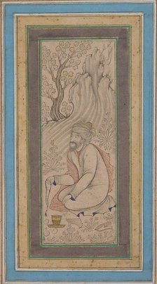 Man with Prayer Beads, mid-17th century. Creator: Muhammad Ali.