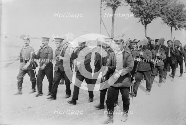 Germany, English prisoners returning from work to Doberitz, between c1914 and c1915. Creator: Bain News Service.