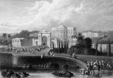 'The British Residency at Hyderabad', 1835. Creator: Robert Melville Grindlay.