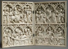 Diptych, French, 14th century. Creator: Unknown.