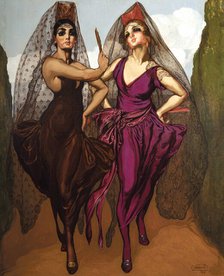 Mantillas, 1915. Creator: Néstor, (Néstor Martín-Fernández de la Torre) (1887-1938).