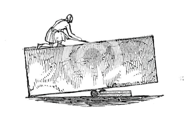 Building the Pyramids, 1844. Creator: Unknown.