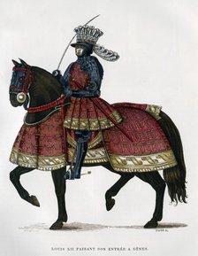 Louis XII, King of France, on horseback, 1498-1515 (1882-1884).Artist: Gautier
