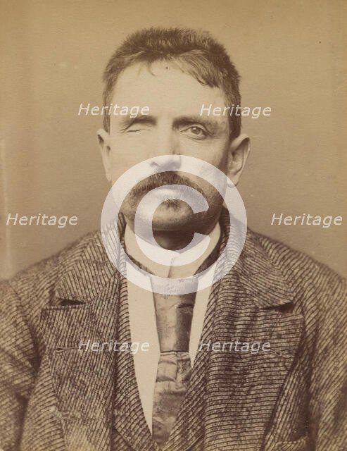 Briet. Albert, Louis. 44 ans, né à Lyon (Rhône). Boulanger. Anarchiste. 4/3/94., 1894. Creator: Alphonse Bertillon.