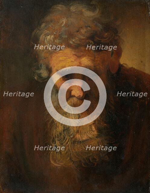 Study of an Old Man, probably late 17th century. Creator: Anon.