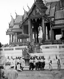 Siam (Thailand): the tonsurate ceremony of Prince Chulalongkorn, day 1, 1866. Creator: John Thomson.