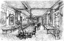 Sketches at the General Register Office, Somerset House: The Parish Clerks’ Hall, 1890. Creator: Unknown.