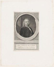 Jonas Witsen, Burgemeester der Stad Amsterdam, ca. 1749. Creator: Jacobus Houbraken.