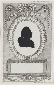 Silhouette of Graf Leopold Kinigl, 1784-1834. Creator: Wilhelm Ackermann.