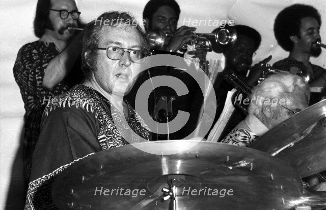 Mel Lewis, Ronnie Scott's, Soho, London, 1973. Artist: Brian O'Connor.
