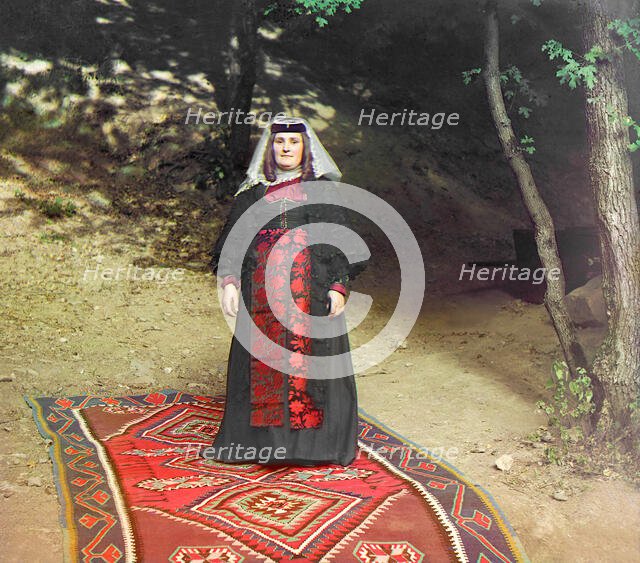 Georgian woman, between 1905 and 1915.  Creator: Sergey Mikhaylovich Prokudin-Gorsky.