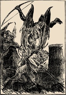 Beelzebub. Illustration from The Pilgrim's Progress from This World, to That Which Is to Come by Joh
