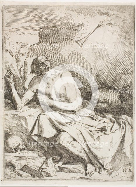 St. Jerome Hearing the Trumpet of the Last Judgment, 1621. Creator: Jusepe de Ribera.
