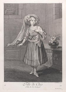 Fille de Chio, Isle de l'Archipel, 1714-15. Creator: Unknown.
