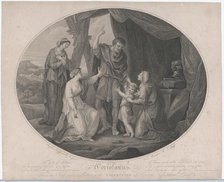 Coriolanus: "The God of Soldiers, to shame invulnerable..." (Shakespeare, Cori..., November 3, 1785. Creator: Francesco Bartolozzi.