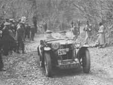 1935 MG PA Midget on the MCC Land's End Trial, 1939. Artist: Unknown