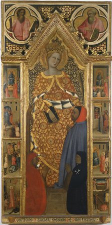 Saint Catherine with scenes from her life, End of 14th cen. Artist: Giovanni del Biondo (active 1356-1399)