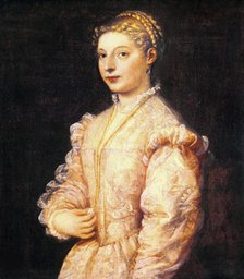 Portrait of Lavinia Vecellio, ca 1545. Creator: Titian (1488-1576).