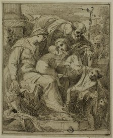Holy Family with Female Saint and Infant Saint John the Baptist, n.d. Creator: Giuseppe Santi.