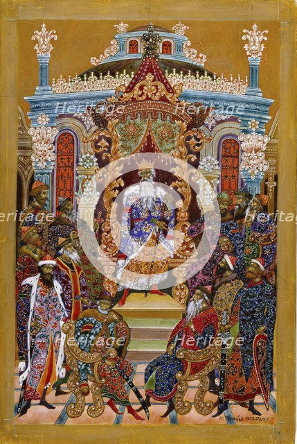 Prince enthroned, 1932-1933.  Creator: Golikov, Ivan Ivanovich (1886-1937).