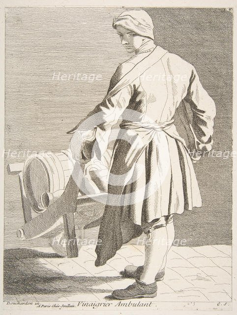 Wandering Vinegar Seller, 1738. Creator: Caylus, Anne-Claude-Philippe de.