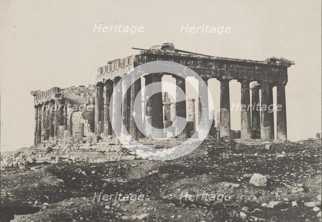 Parthenon, 1852. Creator: Eugène Piot (French, 1812-1891).