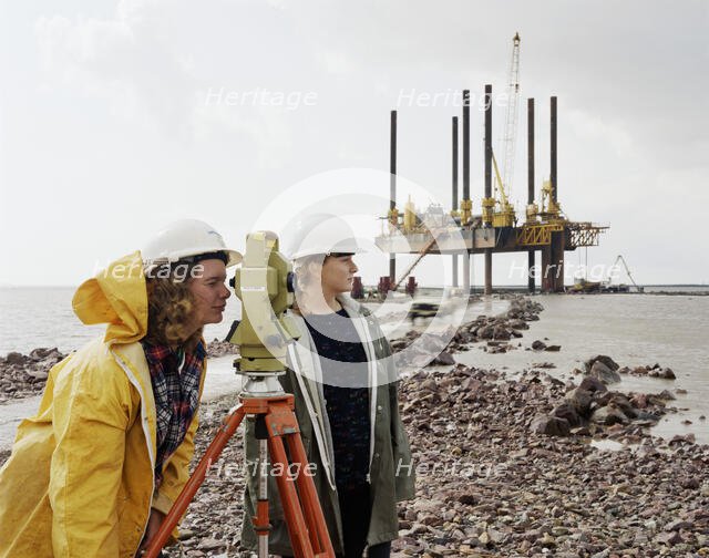 Second Severn Crossing, M4, New Passage, Pilning and Severn Beach, Gloucestershire, 14/09/1992. Creator: John Laing plc.