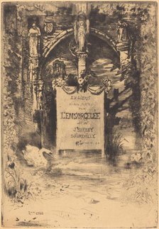 Ex-Libris pour "L'Ensorcelée" (Bookplate for "L'Ensorcelée"), c. 1883/1885. Creator: Felix Hilaire Buhot.