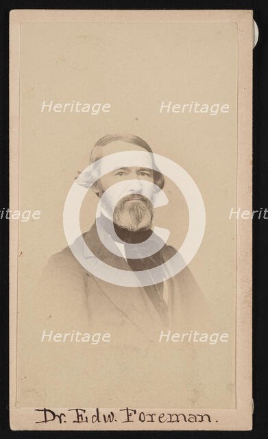 Portrait of Dr. Edward R. Foreman (1808-1885), Before 1876. Creator: Unknown.