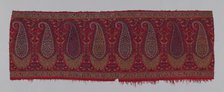 Shawl Border (Pallu), Kashmir, c. 1820. Creator: Unknown.