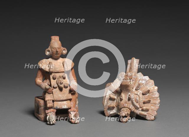 Seated Lord with Removable Headdress, 600-800. Creator: Unknown.