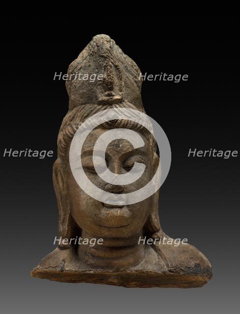 Head of Bodhisattva, 618-907. Creator: Unknown.