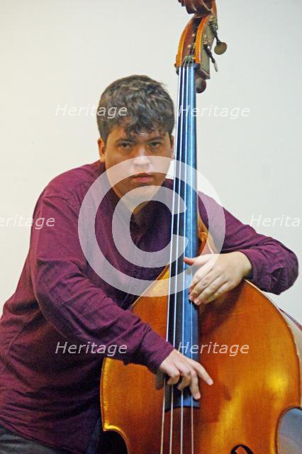 Simon Read, Adrian Cox Quartet, Loughton Methodist Church, Essex, 28 Sept 2019. Creator: Brian O'Connor.