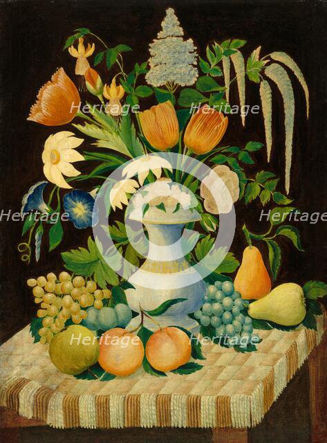 Flowers and Fruit, c. 1870. Creator: Unknown.