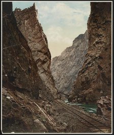 Royal Gorge, Canyon of the Arkansas, Colorado, c1898. Creator: William H. Jackson.
