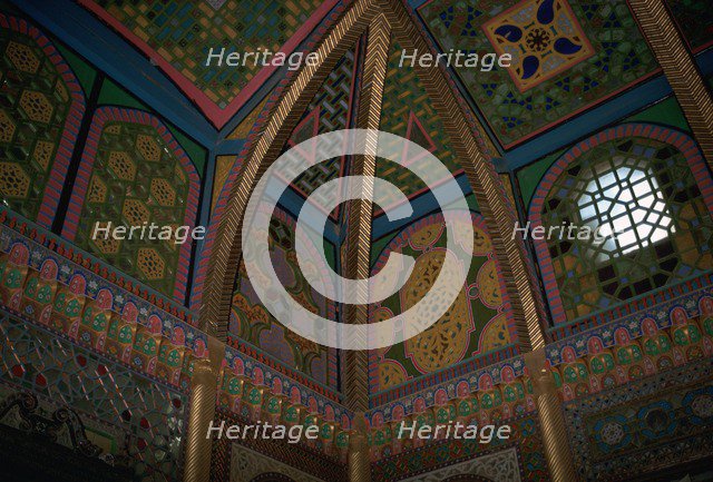 Interior decoration of the Emir's palace in Bukhara. Artist: Unknown