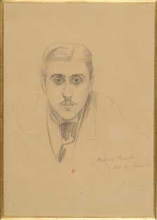 Portrait of Marcel Proust , 1891. Creator: Blanche, Jacques-Émile (1861-1942).