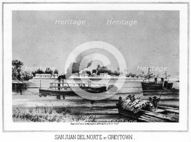 San Juan del Norte (Greytown), California, 19th century (1937).Artist: Nagel & Schwartz