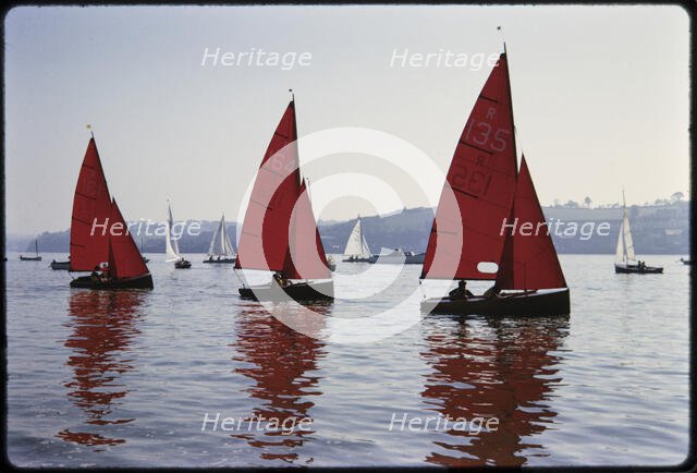 Yachts, Instow, North Devon, Devon, 1963. Creator: Norman Barnard.