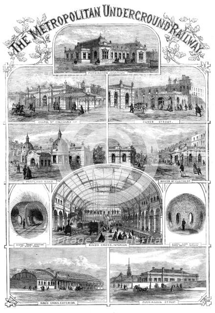 The Metropolitan Underground Railway, 1862. Creator: Unknown.