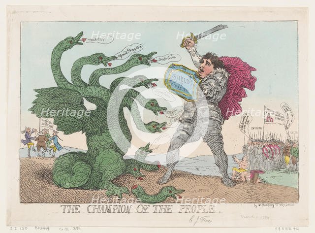 The Champion of the People, March 11, 1784., March 11, 1784. Creator: Thomas Rowlandson.