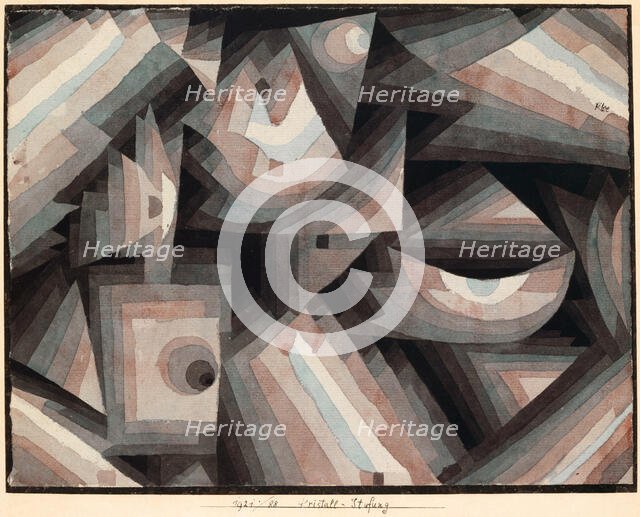 Crystal Gradation, 1921. Creator: Klee, Paul (1879-1940).