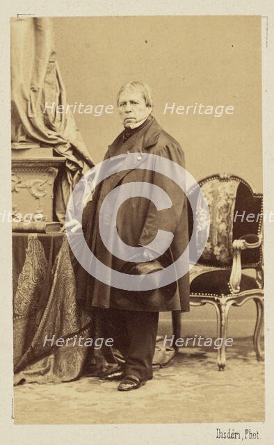 Jean-Auguste-Dominique Ingres, ca 1860. Creator: Disdéri, André Adolphe-Eugène (1819-1889).