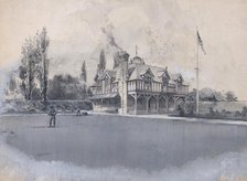 The Athletic Club at Bowling Green, ca. 1900. Creator: Harry Fenn.