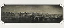 Panorama - Le Pont-Neuf, le Louvre et le quai de la Mégisserie, 1er arrondissement, Paris, 1845-1850 Creator: Unknown.