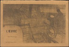 Prospectus Programme de l'Oeuvre, 1895. Creator: Henri de Toulouse-Lautrec.