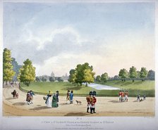 St James's Park, Westminster, London, 1809.                                     Artist: Heinrich Schutz
